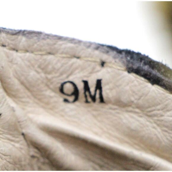 Matt Bernson BLACK LEATHER SUEDE ANIMAL PRINT MID HEEL ANKLE BOOTS SHOES Sz 9M - Picture 8 of 11